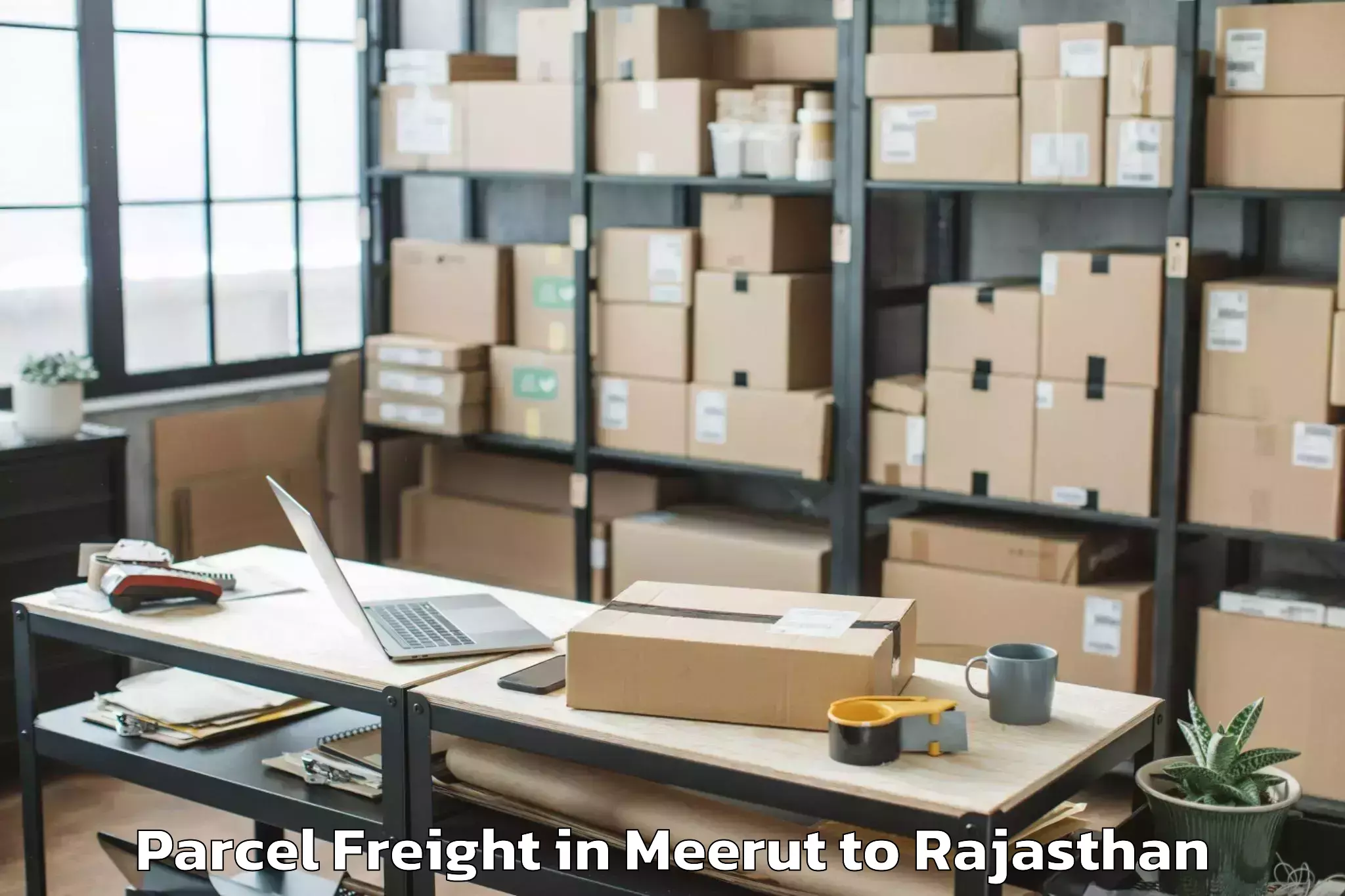 Meerut to Sadri Parcel Freight Booking